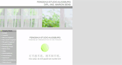 Desktop Screenshot of fengshui-studio.de