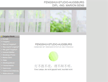 Tablet Screenshot of fengshui-studio.de